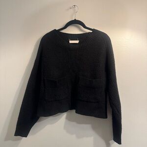 Black Everlane Recycled Cashmere Sweater